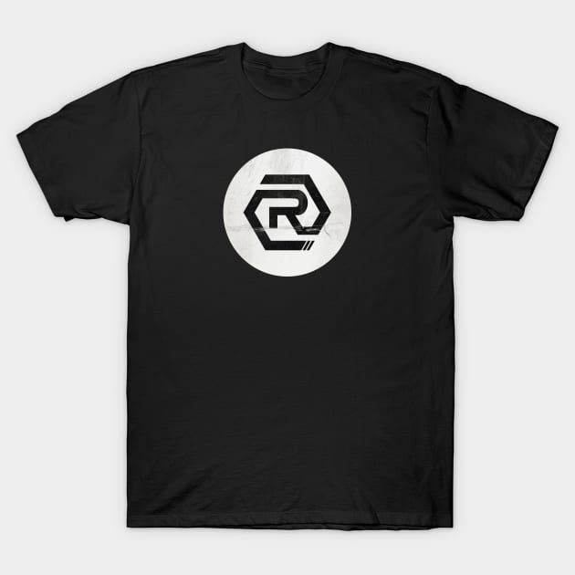 White Sticker Logo T-Shirt by RegenerateCF